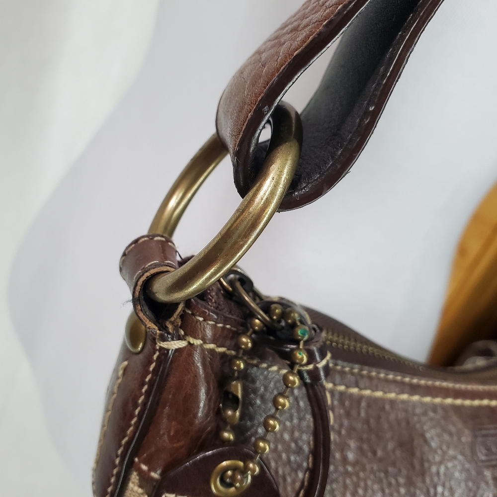 Vintage Coach Duffle Shoulder Crossbody Bag Y2K - Picture 15 of 16